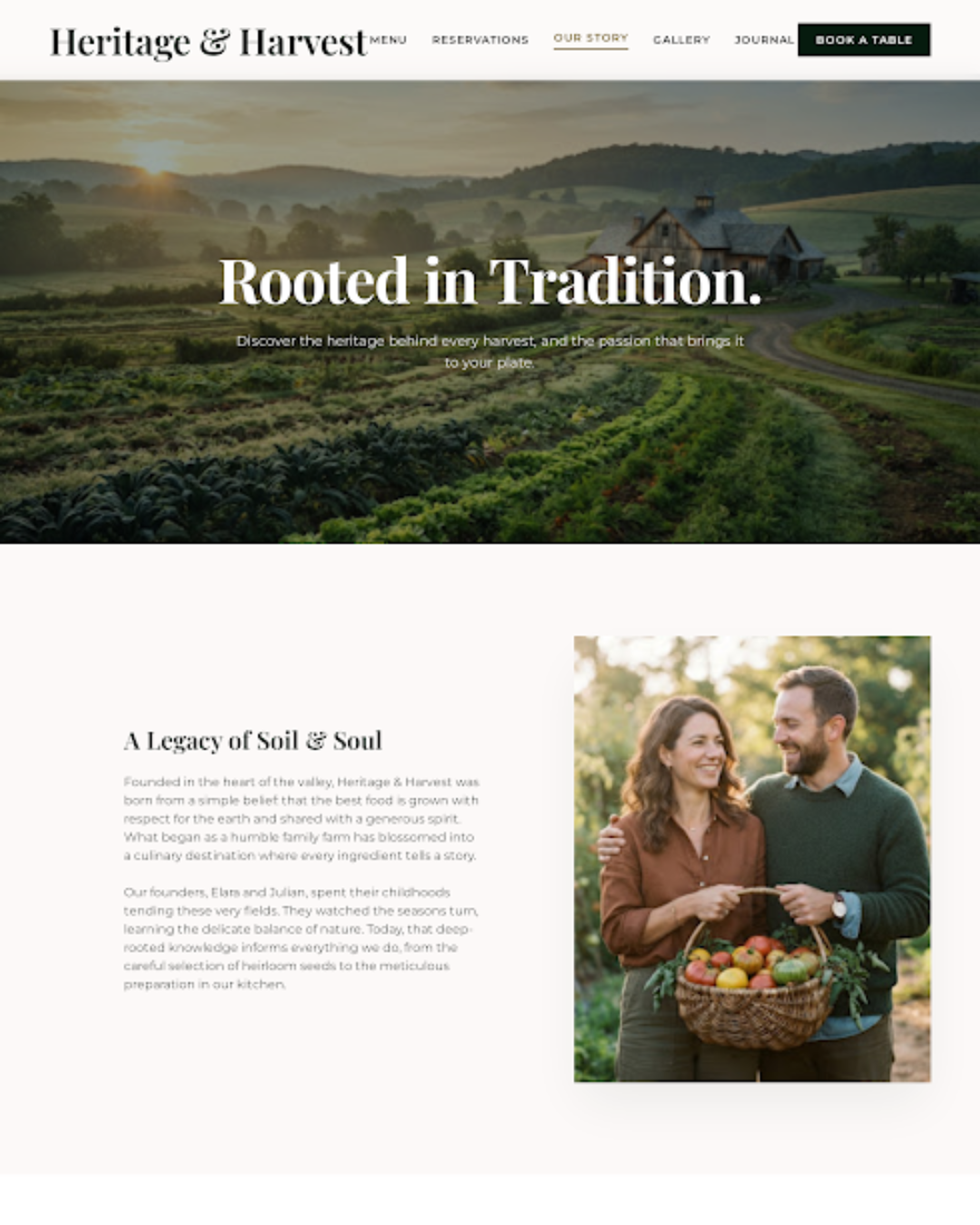 Restaurant website