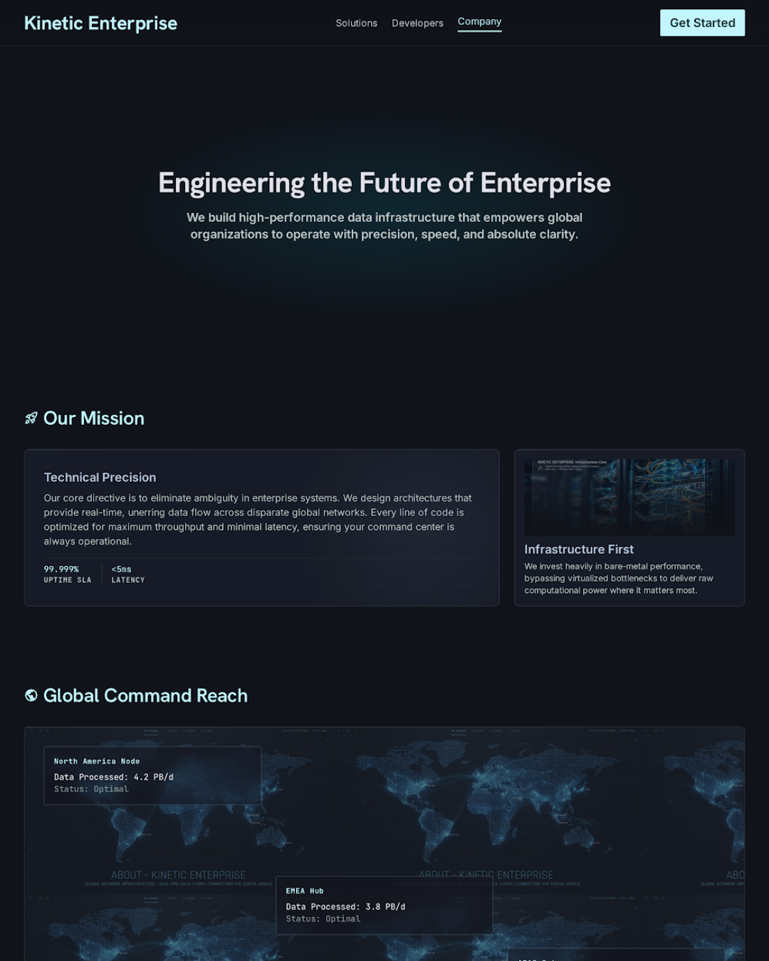 Professional services website